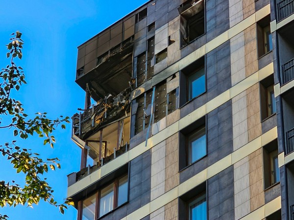 Страховая ночь после атаки дронов Страховая ночь после атаки дронов